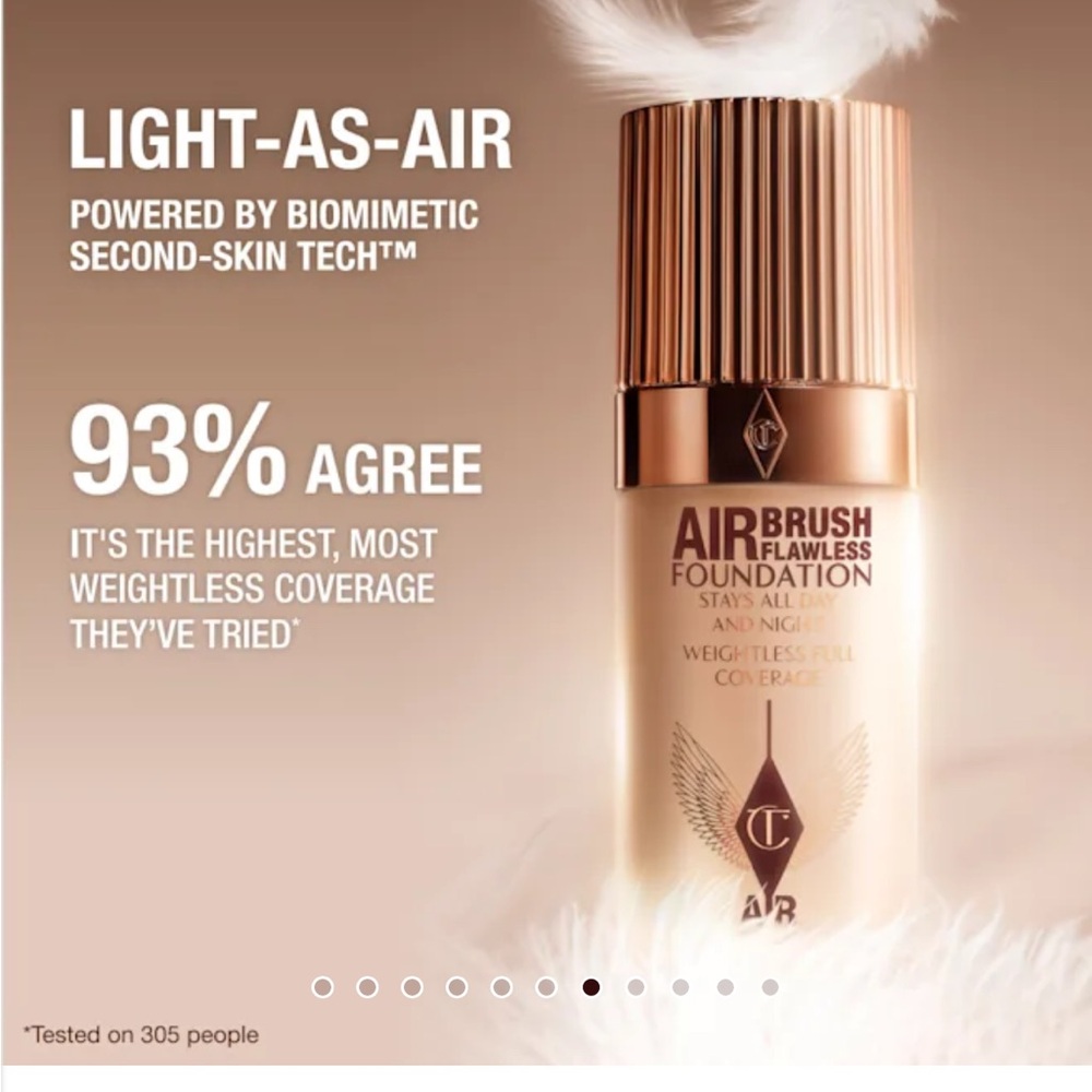 Charlotte Tilbury Airbrush Flawless Foundation in 1 Neutral Shade - Picture 5 of 7